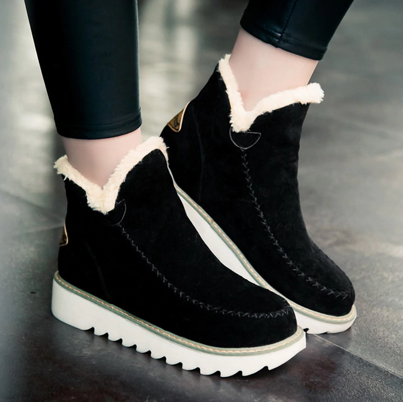 suede boots flat heel